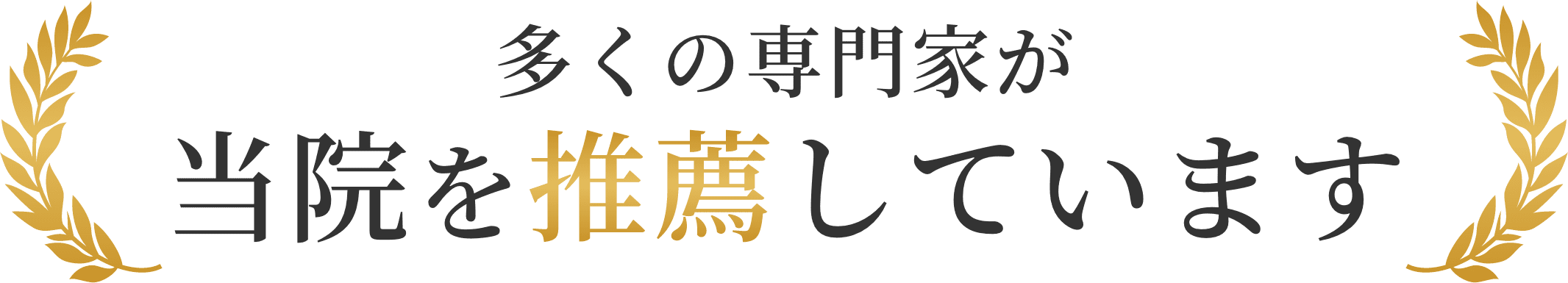 多くの専門家が当院を推薦しています